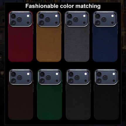 Ottilan Series Full Coverage Magnetic Microfiber Leather PC Phone Case, For iPhone 17 Pro Max, For iPhone 17 Pro, For iPhone 17