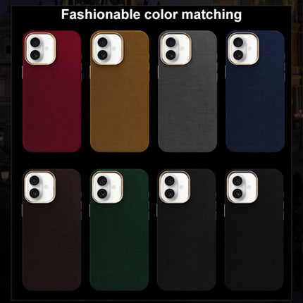 Ottilan Series Full Coverage Magnetic Microfiber Leather PC Phone Case, For iPhone 16, For iPhone 15 Pro Max, For iPhone 15 Pro