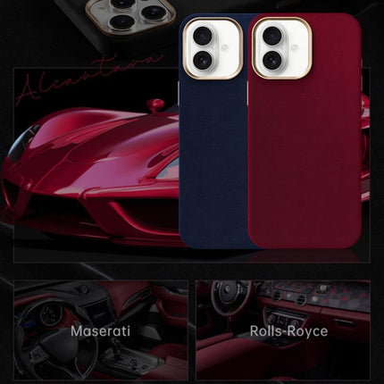 Ottilan Series Full Coverage Magnetic Microfiber Leather PC Phone Case, For iPhone 16, For iPhone 15 Pro Max, For iPhone 15 Pro