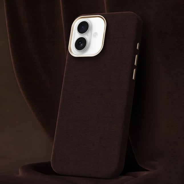 Ottilan Series Full Coverage Magnetic Microfiber Leather PC Phone Case, For iPhone 16, For iPhone 15 Pro Max, For iPhone 15 Pro