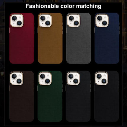 Ottilan Series Full Coverage Magnetic Microfiber Leather PC Phone Case, For iPhone 15 Plus / 14 Plus, For iPhone 15, For iPhone 14 / 13