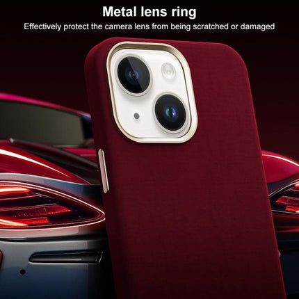 Ottilan Series Full Coverage Magnetic Microfiber Leather PC Phone Case, For iPhone 15 Plus / 14 Plus, For iPhone 15, For iPhone 14 / 13