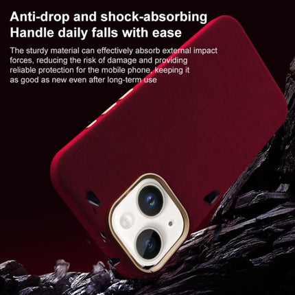 Ottilan Series Full Coverage Magnetic Microfiber Leather PC Phone Case, For iPhone 15 Plus / 14 Plus, For iPhone 15, For iPhone 14 / 13