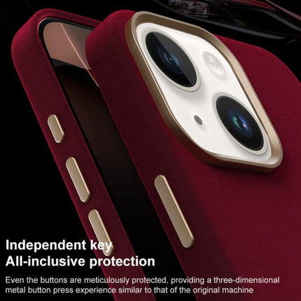 Ottilan Series Full Coverage Magnetic Microfiber Leather PC Phone Case, For iPhone 15 Plus / 14 Plus, For iPhone 15, For iPhone 14 / 13
