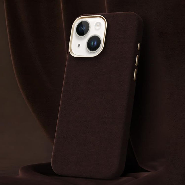 Ottilan Series Full Coverage Magnetic Microfiber Leather PC Phone Case, For iPhone 15 Plus / 14 Plus, For iPhone 15, For iPhone 14 / 13