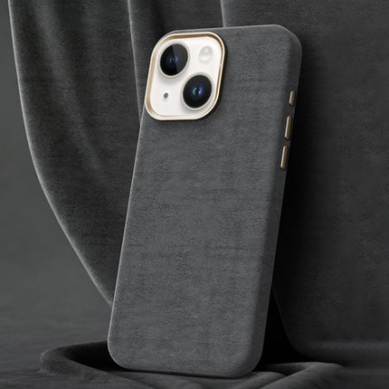 Ottilan Series Full Coverage Magnetic Microfiber Leather PC Phone Case, For iPhone 15 Plus / 14 Plus, For iPhone 15, For iPhone 14 / 13