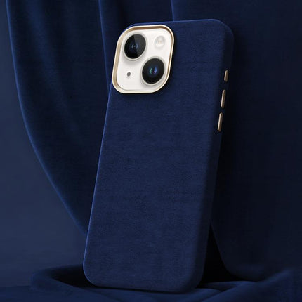Ottilan Series Full Coverage Magnetic Microfiber Leather PC Phone Case, For iPhone 15 Plus / 14 Plus, For iPhone 15, For iPhone 14 / 13