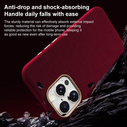 Ottilan Series Full Coverage Magnetic Microfiber Leather PC Phone Case, For iPhone 14 Pro, For iPhone 14 Pro Max, For iPhone 13 Pro Max
