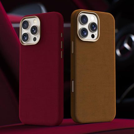 Ottilan Series Full Coverage Magnetic Microfiber Leather PC Phone Case, For iPhone 13 Pro