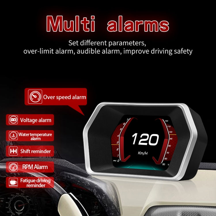 P17 Car HUD Head-up Display GPS Speed Meter Car OBD2 Fault Elimination Code, P17