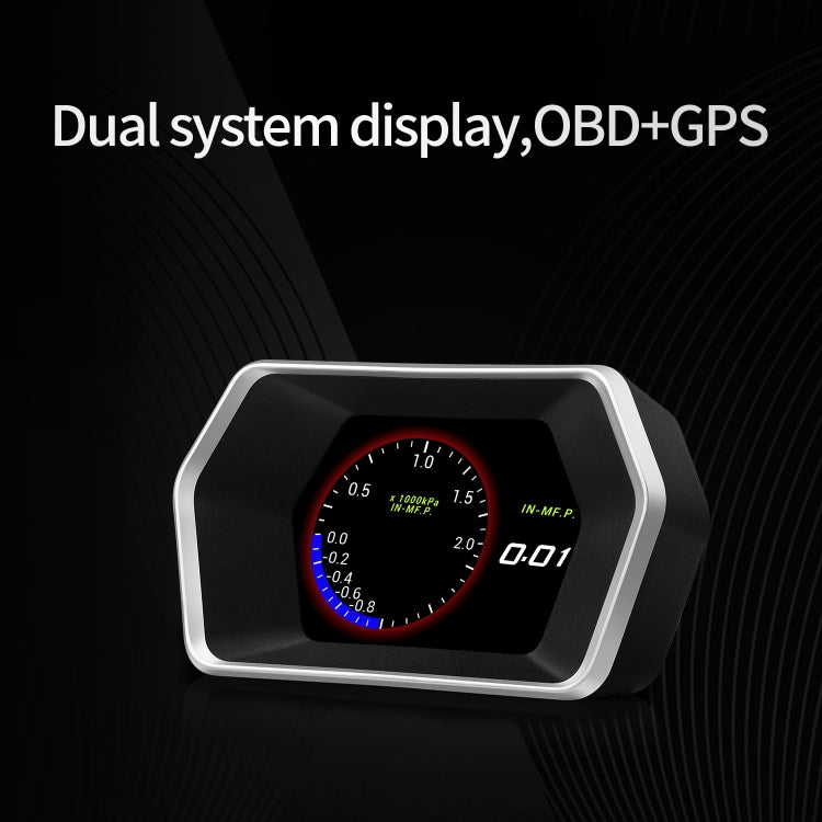 P17 Car HUD Head-up Display GPS Speed Meter Car OBD2 Fault Elimination Code, P17