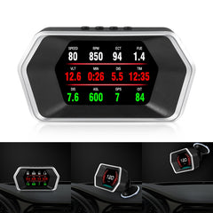 P17 Car HUD Head-up Display GPS Speed Meter Car OBD2 Fault Elimination Code, P17