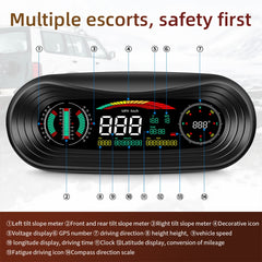 P18 GPS Car HUD Head-up Display Vehicle Speed / Voltage / Mileage, P18