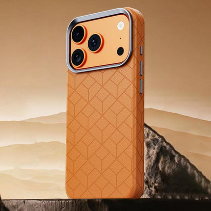 Rubik Cube Series Embossed Grid Pattern Magnetic Phone Case, For iPhone 17 Pro Max, For iPhone 17 Pro, For iPhone 17, For iPhone 16 Pro Max