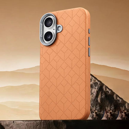 Rubik Cube Series Embossed Grid Pattern Magnetic Phone Case, For iPhone 17 Pro Max, For iPhone 17 Pro, For iPhone 17, For iPhone 16 Pro Max