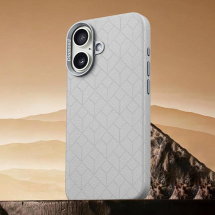Rubik Cube Series Embossed Grid Pattern Magnetic Phone Case, For iPhone 16 Pro, For iPhone 16 Plus, For iPhone 16, For iPhone 15 Pro Max