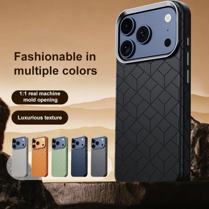 Rubik Cube Series Embossed Grid Pattern Magnetic Phone Case, For iPhone 16 Pro, For iPhone 16 Plus, For iPhone 16, For iPhone 15 Pro Max