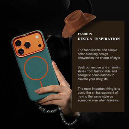 Elephant Leather Full Coverage Magnetic Microfiber Leather PC Phone Case, For iPhone 17 Pro Max, For iPhone 17 Pro, For iPhone 17