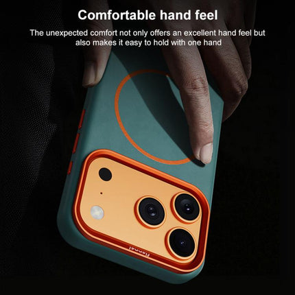 Elephant Leather Full Coverage Magnetic Microfiber Leather PC Phone Case, For iPhone 17 Pro Max, For iPhone 17 Pro, For iPhone 17