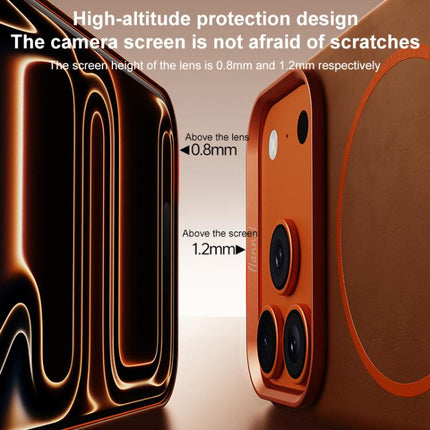 Elephant Leather Full Coverage Magnetic Microfiber Leather PC Phone Case, For iPhone 17 Pro Max, For iPhone 17 Pro, For iPhone 17