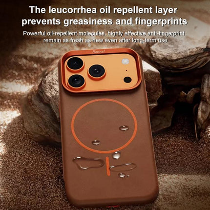 Elephant Leather Full Coverage Magnetic Microfiber Leather PC Phone Case, For iPhone 17 Pro Max, For iPhone 17 Pro, For iPhone 17