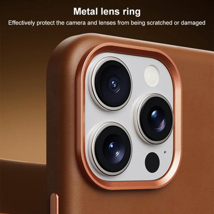 Elephant Leather Full Coverage Magnetic Microfiber Leather PC Phone Case, For iPhone 16 Pro Max, For iPhone 16 Pro, For iPhone 16 Plus