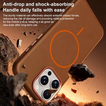 Elephant Leather Full Coverage Magnetic Microfiber Leather PC Phone Case, For iPhone 16 Pro Max, For iPhone 16 Pro, For iPhone 16 Plus