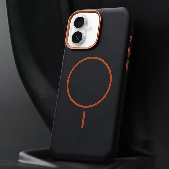 Elephant Leather Full Coverage Magnetic Microfiber Leather PC Phone Case, For iPhone 16, For iPhone 15 Pro Max, For iPhone 15 Pro