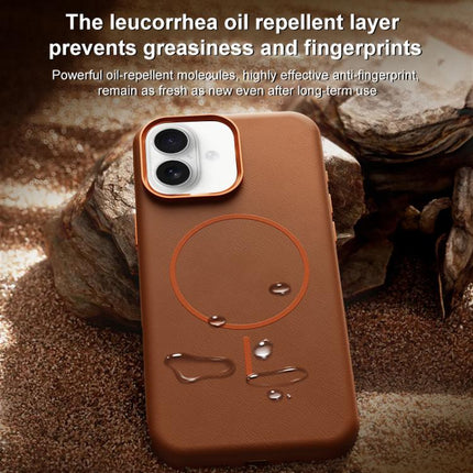 Elephant Leather Full Coverage Magnetic Microfiber Leather PC Phone Case, For iPhone 16, For iPhone 15 Pro Max, For iPhone 15 Pro