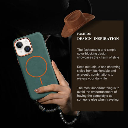 Elephant Leather Full Coverage Magnetic Microfiber Leather PC Phone Case, For iPhone 15 Plus / 14 Plus, For iPhone 15, For iPhone 14 / 13