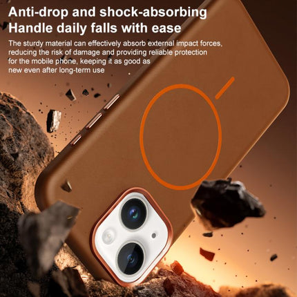 Elephant Leather Full Coverage Magnetic Microfiber Leather PC Phone Case, For iPhone 15 Plus / 14 Plus, For iPhone 15, For iPhone 14 / 13