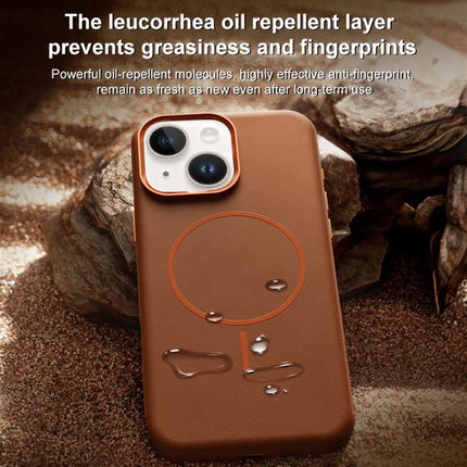 Elephant Leather Full Coverage Magnetic Microfiber Leather PC Phone Case, For iPhone 15 Plus / 14 Plus, For iPhone 15, For iPhone 14 / 13