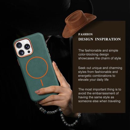Elephant Leather Full Coverage Magnetic Microfiber Leather PC Phone Case, For iPhone 13 Pro