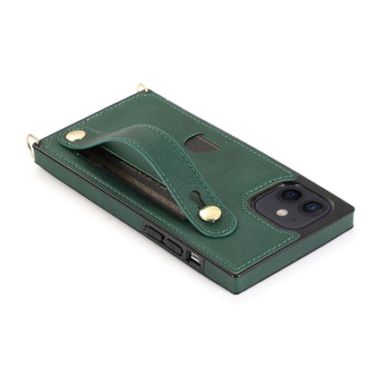 PU+TPU Shockproof Protective Case with Crossbody Lanyard & Holder & Card Slot & Wrist Strap, For iPhone 12 mini, For iPhone 12 / 12 Pro, For iPhone 12 Pro Max