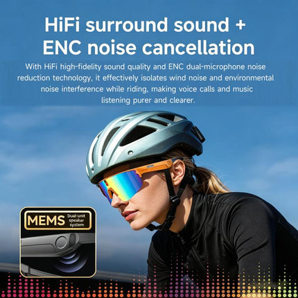 L805 Smart AI Cycling Glasses 8MP Stabilization Camera