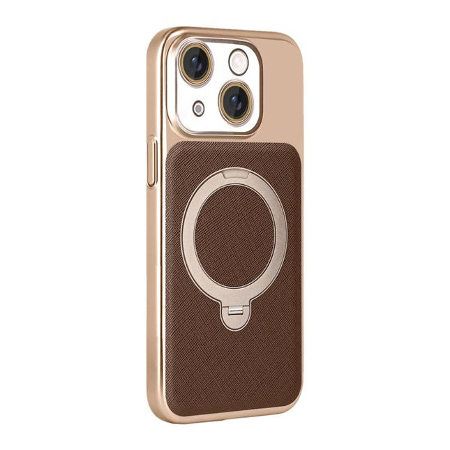 Gold Shield Magnetic Holder Lens Film Phone Case, For iPhone 15, For iPhone 14, For iPhone 14 Pro, For iPhone 14 Pro Max, For iPhone 13 Pro Max, For iPhone 13 Pro, For iPhone 13