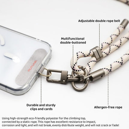 Mutural Elegant Series Crossbody Phone Long Short Dual-purpose Lanyard