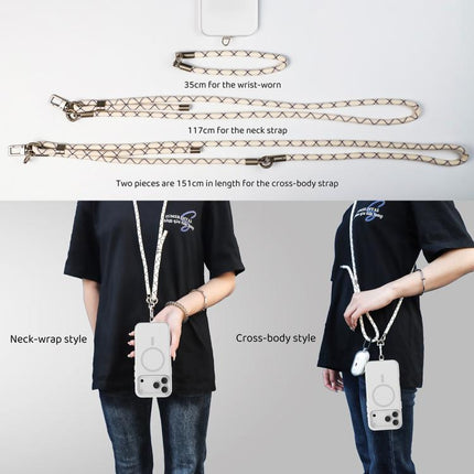 Mutural Elegant Series Crossbody Phone Long Short Dual-purpose Lanyard