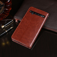 idewei Crazy Horse Texture Horizontal Flip Leather Case with Holder & Card Slots & Wallet, For TCL 10 Pro, For TCL 10L, For Ulefone Note 8