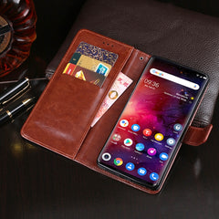 idewei Crazy Horse Texture Horizontal Flip Leather Case with Holder & Card Slots & Wallet, For TCL 10 Pro, For TCL 10L, For Ulefone Note 8