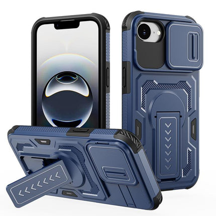 Slid Camera Shield Invisible Holder PC Hybrid TPU Phone Case, For iPhone 18, For iPhone 18 Pro, For iPhone 18 Pro Max, For iPhone 17e / 16e