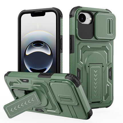 Slid Camera Shield Invisible Holder PC Hybrid TPU Phone Case, For iPhone 18, For iPhone 18 Pro, For iPhone 18 Pro Max, For iPhone 17e / 16e