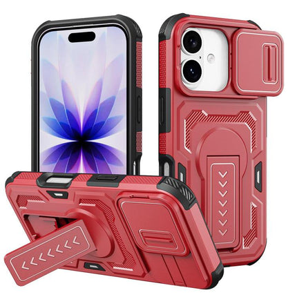 Slid Camera Shield Invisible Holder PC Hybrid TPU Phone Case, For iPhone 18, For iPhone 18 Pro, For iPhone 18 Pro Max, For iPhone 17e / 16e