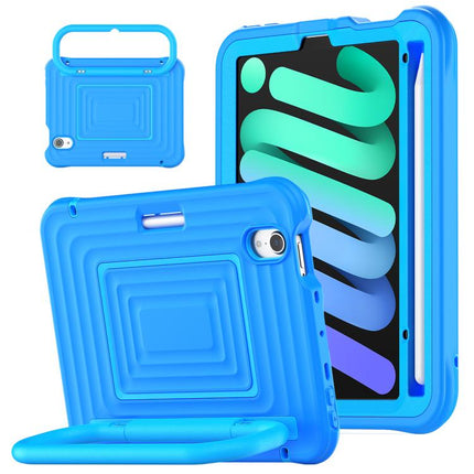 Handle Holder Ripple Silicone Hybrid PC Tablet Case with Shoulder Strap, For iPad Air 11 2026 / 2025 / 2024, For iPad mini 2024 / mini 6
