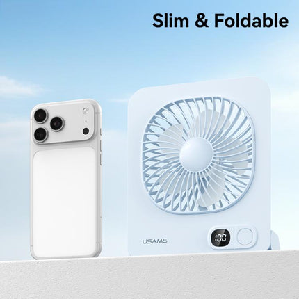 USAMS ZB363 Slim Magnetic Desktop Digital Display Fan