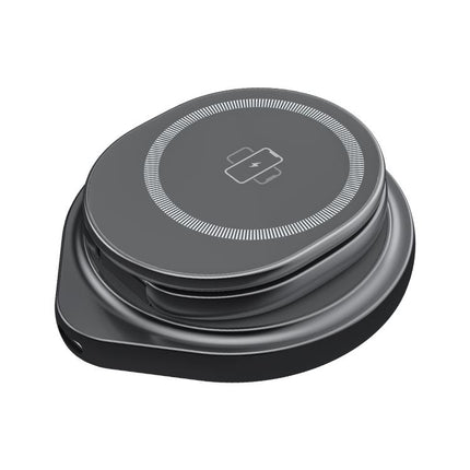 HAMTOD M27 15W Rotatable Foldable 3 in 1 Metal Magnetic Wireless Charger Stand