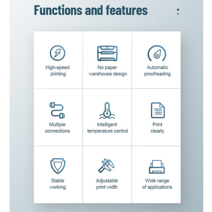 ZJ-8600 76x130 Single Paper Waybill Express Bill Label Printer,