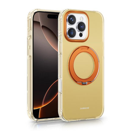 EASONCASE IMD Dual-Sided Coating Airbag Shockproof Magnetic Holder Phone Case, For iPhone 17 Pro Max, For iPhone 17 Pro, For iPhone 17, For iPhone 16 Pro Max, For iPhone 16 Pro