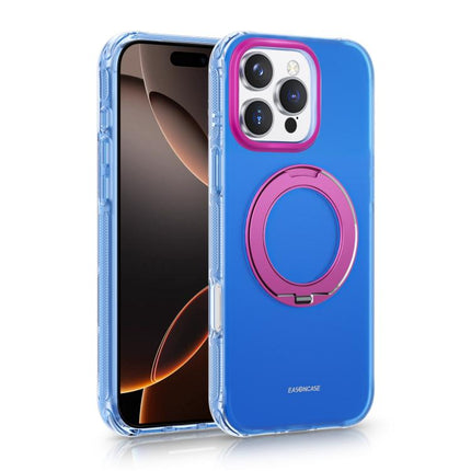 EASONCASE IMD Dual-Sided Coating Airbag Shockproof Magnetic Holder Phone Case, For iPhone 17 Pro Max, For iPhone 17 Pro, For iPhone 17, For iPhone 16 Pro Max, For iPhone 16 Pro