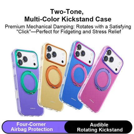 EASONCASE IMD Dual-Sided Coating Airbag Shockproof Magnetic Holder Phone Case, For iPhone 17 Pro Max, For iPhone 17 Pro, For iPhone 17, For iPhone 16 Pro Max, For iPhone 16 Pro